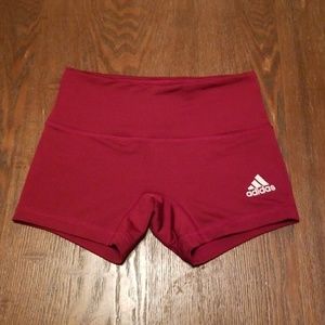 Adidas Dark Red Spandex Shorts S